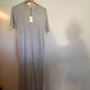 Demylee Gray/Cream Women's Maxi Dress